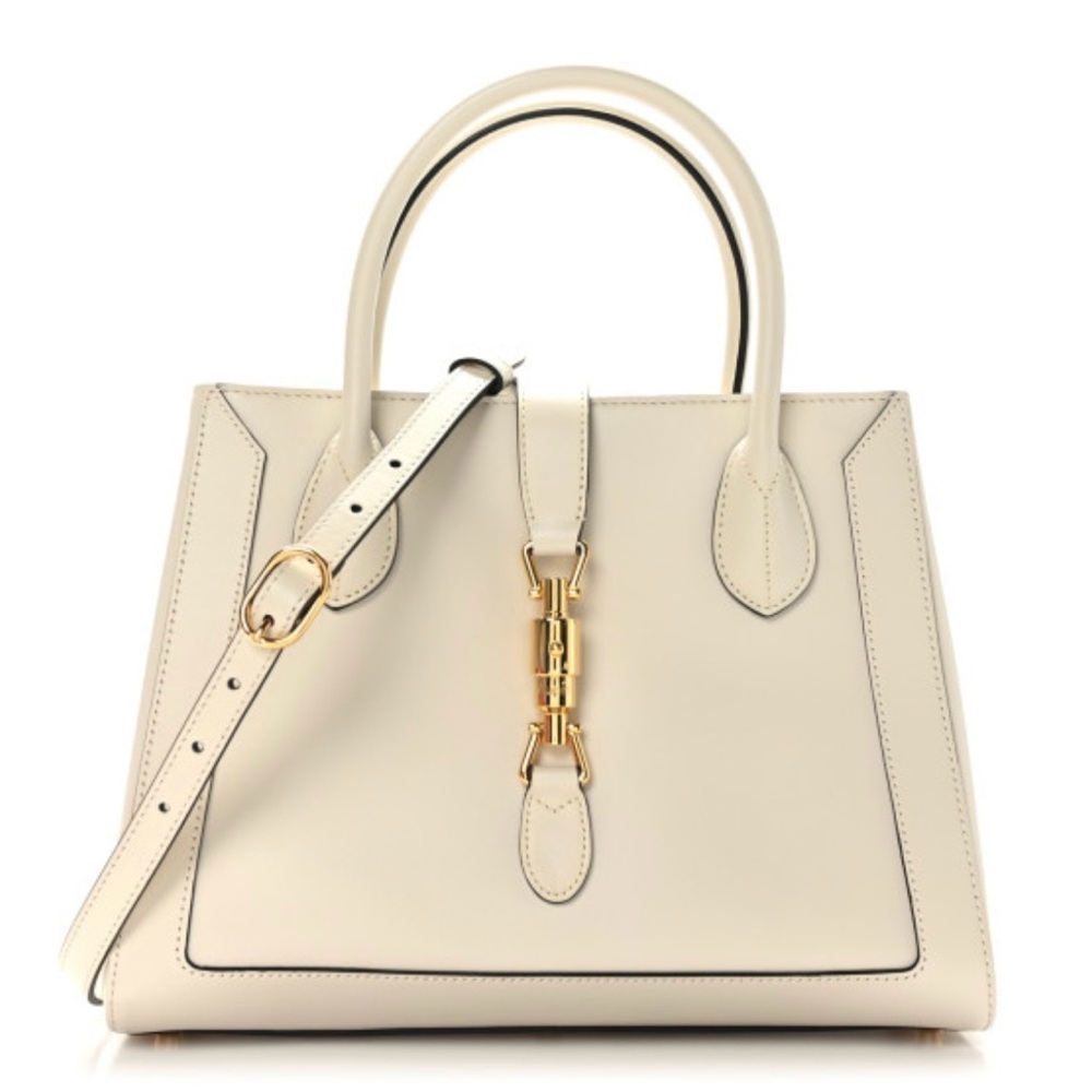 Gucci Boarded Plutone Calfskin Medium
Jackie 1961 Tote Mystic White